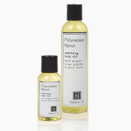 Nabila K Body Oil to Moisturize and Nourish Tired Skin - Argan Oil & Coconut Oil Based - Vitamin C to Restore Nutrients - Naturally Derived from Essential Oils - Polynesian Monoi - 9 oz