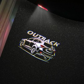 uunonaha LED Car Door Logo Lights Courtesy Projector Laser Welcome Light Puddle lamp 2 pcs Compatible with Forester Outback Legacy Ascent Car Accessories (Outback02, Outback)
