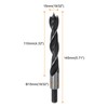 HARFINGTON 2pcs Brad Point Drill Bits 15mm(19/32") Dia Straight Round