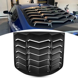 Bonbo Rear Window Louver Fits for Hyundai Genesis Coupe 2010 2011 2012 2013 2014 2015 2016 Custom Fit Windshield Sun Shade Cover ABS (Matte Black)