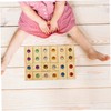 BESTonZON 1 Set Wooden Rainbow Blocks Stacking Blocks Rainbow Gemstone