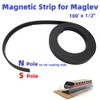 Monopolar Magnetic Strip 1/2" for Maglev Train Science Project Kit,Thickness