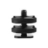 Camera Hot Shoe Mount to 1/4"-20 Tripod Screw Adapter,Flash Shoe
