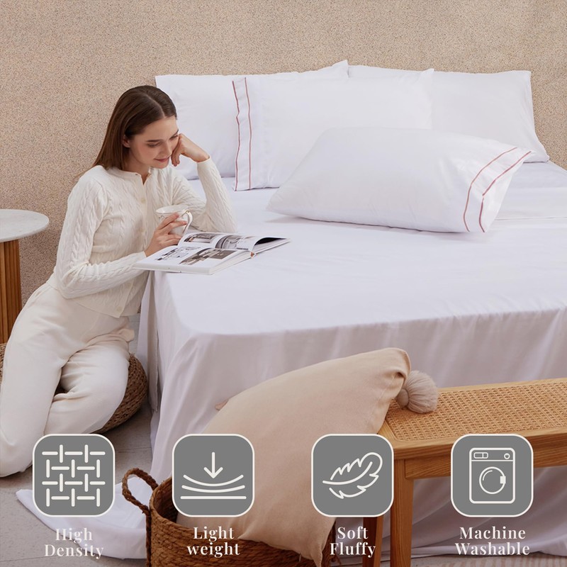 J'Chervianne Full Bed Sheet Set, 4 Piece Ultra-Soft Microfiber Bed