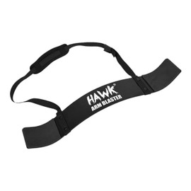 Hawk Sports Arm Blaster for Biceps & Triceps, Heavy Duty Aluminum with Thick Neoprene Padding for Neck Support, Adjustable Straps for Weightlifting & Bodybuilding, Portable Arm Workout Equipment