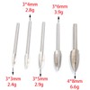 Woodworking Carving Tool, 9 Pieces Wood Engraving Drill Bit Set