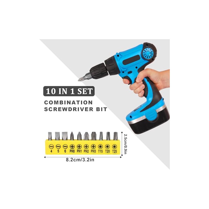 17-Piece Flexible Drill Bit Extension Set, 30 cm Bendable Extension,