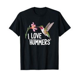 Cool I Love Hummers bird cute Colibri Flower Tropical Summer T-Shirt for Men Women Kids