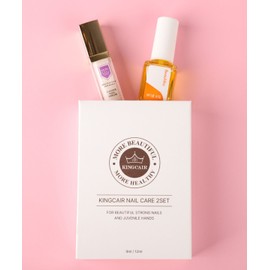 Microcell King Care Microcell Caviar Nail Serum + Bomis Nail Vitamin Oil Nutritional Cuticle Gift Set 2 Types