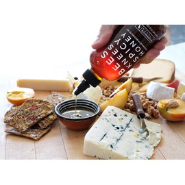 Bushwick Kitchen Bees Knees Spicy Honey, Wildflower Honey mixed with Habanero Peppers, 13.5 Ounces (New Recipe, Extra Hot)