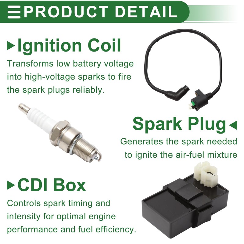 X AUTOHAUX Ignition Coil No.30410HM5505 Ignition Coil Spark Plugs CDI