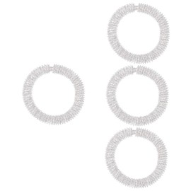 Gatuida 4pcs Wrist Massage Rings for Women Metal Health Care Accessory Silver Acupressure Bracelet for Hand Fatigue Relief for Computer Users and Elderly Includes Two Colors