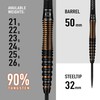 Harrows Noble 90% Tungsten Steel Tip Darts Set 22g, 23g,