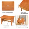 Wooden Step Stool for Adults,9.1''High One Step Stool for High