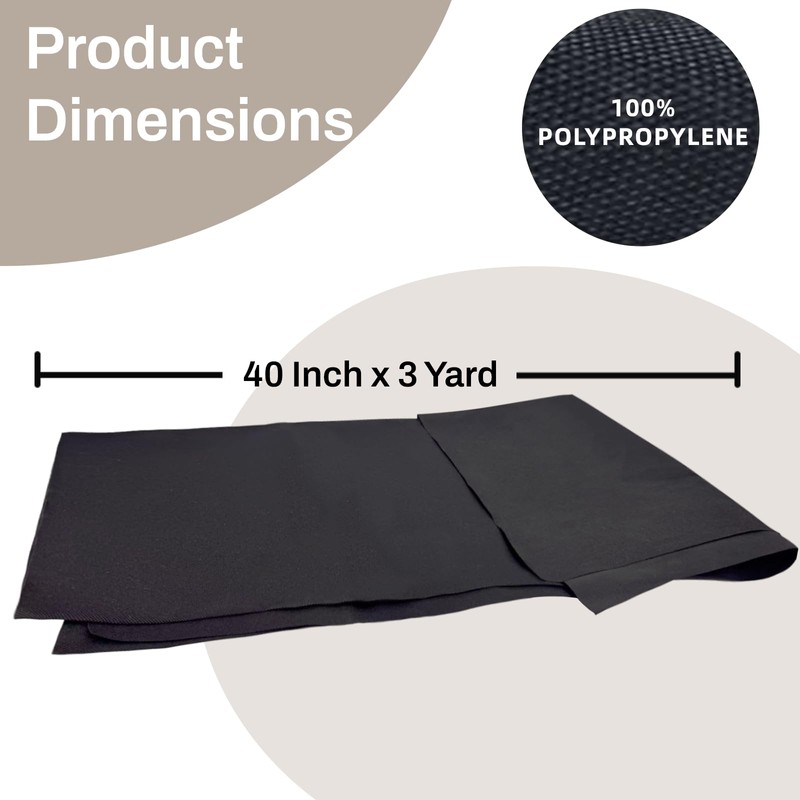 Upholstery Cambric Dust Cover Fabric, 40 Inch x 3 Yard