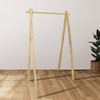 Casual Home Solid Wood No Tool Assembly Collapsible Aesthetic Clothing