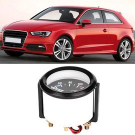 Water Temperature Display, Jauge de Température de Voiture Water Temperature Display Car Instrument LED Digital Water Temperature Meter 2 Inch 52 mm Universal Car Truck