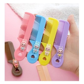 New Character Cute Rabbit Mini Portable Hair Comb for Girls NO.6 60ea