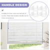 DECHOUS 8pcs Transparent Roller Shades Pull Down Handles Easy to