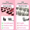 Cluster Lashes False Eyelashes Individual D Curl Russian Strip Lashes