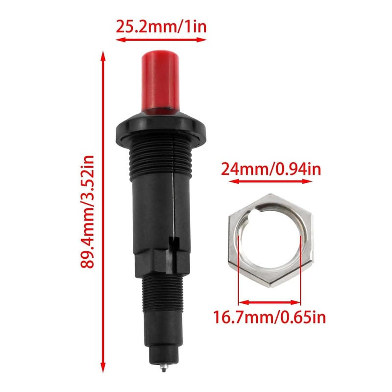 Generic 2 Pack Push Button Piezo Igniter with 21.6“ Long