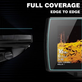 Truwild Screen Protector 2-PCS Compatible with Humminbird Helix H7, Tempered Glass H9 Fish Finder Screen Protector for Helix 7 GPS G2 G2N G3 G3N G4 G4N GPS 7 Inchs Screen, Shockproof Anti-Scratch Bubble-Free