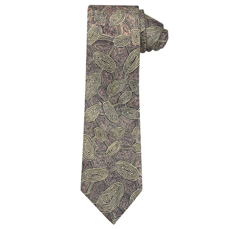Australian Made Travel Dream Brown Yijan Tie