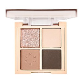 CAKAILA 4Colors Eyeshadow Makeup Palette,Highly Pigmented Natural Neutral Powde Eye Shadow Palette for Older Women,Long Lasting Naturing-Looking,Lightweight,Waterproof (A-4 Colors-01#Nude Brown)