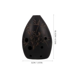 BESTonZON 8-Hole Ocarina, Handmade Clay Instrument for Beginners, Traditional Chinese Musical Instrument, Easy to Play for Beginners
