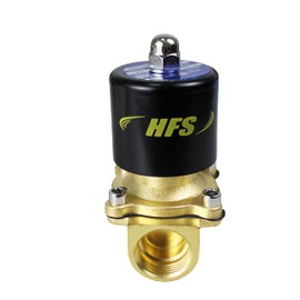 HFS(R) Electric Solenoid Valve Copper Normally Closed for Water Air Gas (110V AC 3/4IN NPT)