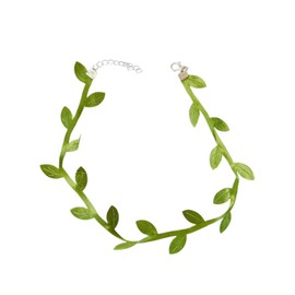 Holibanna Leaf Collar Made of Polyester Stocking Filler Leaf Choker for Women Necklaces Collar for Women Collar Women Necklace Cute Clavicle Chain Gift Bride, Polyester