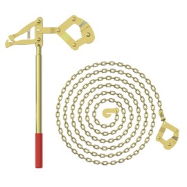 Tredre Chain Wire Strainer for Fence - Fence Tightener Suitable for Plain Wire, Barbed Wire, and Woven Wire with 19.7FT Chain – 2200lbs Wire Puller & Tensioner for Farm, Ranch Repair (1 PC)