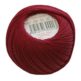 SNÌHURKA Knitting Yarn, Crochet Yarn, 100% Cotton, 200 m, Bordeaux (3494)