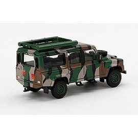 MINI GT 1/64 Land Rover Defender 110 Malaysian Army Harimau Belang (Right Handle) Malaysia Limited Finished Product MGT00321-R