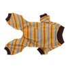 Striped Dog Pajamas Soft Stretchy Warm 4 Legged Puppy Jumpsuit