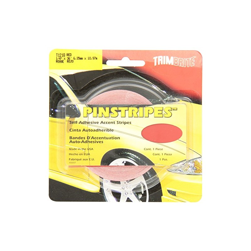 Trimbrite T1218 Trim Stripe Red 1/4 Tape