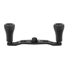 Gomexus FH95 Reel Handle, Compatible with Daiwa and Shimano Bait Reels, Carbon Double Handle, for Antareles, Both-Axis Reel Replacement, with 95mm TPE Knob, for Bait Finesse, Rockfish, Bass Fishing