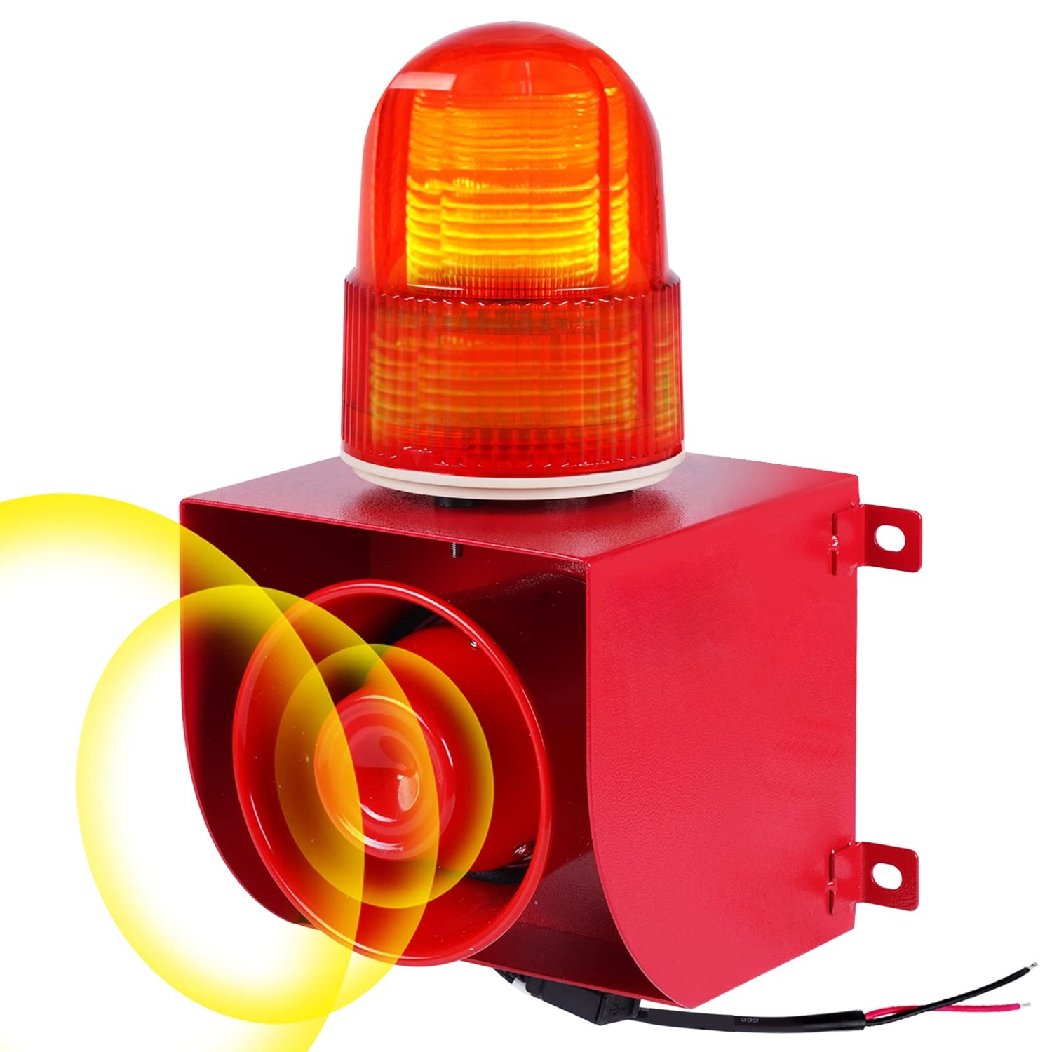 Saladulce Industrial Loud Siren Alarm 120dB Sound and Light Alarm IP65 ...