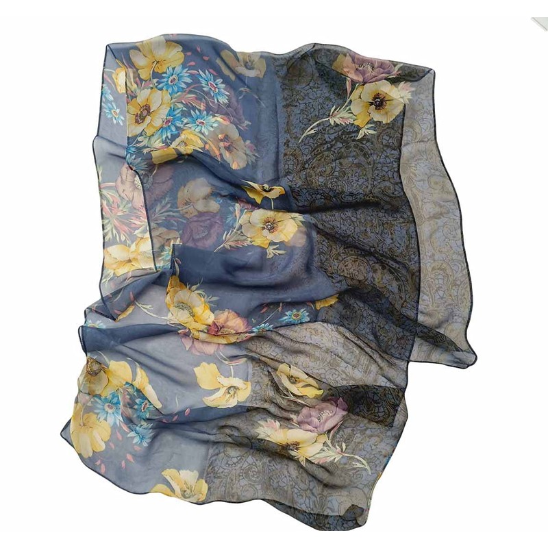 Pokeedioty Women's Lightweight Fashion Scarf Chiffon Sheer Scarves Shawl