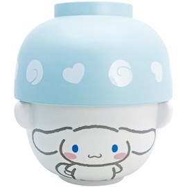 Sanrio SANRIO SAN4213-2 Cinnamon Soup Bowl and Rice Bowl Dinnerware Set, Mini Cinnamon Roll, Miscellaneous Goods, Sanrio Goods, Gift, Gift, Made in Japan