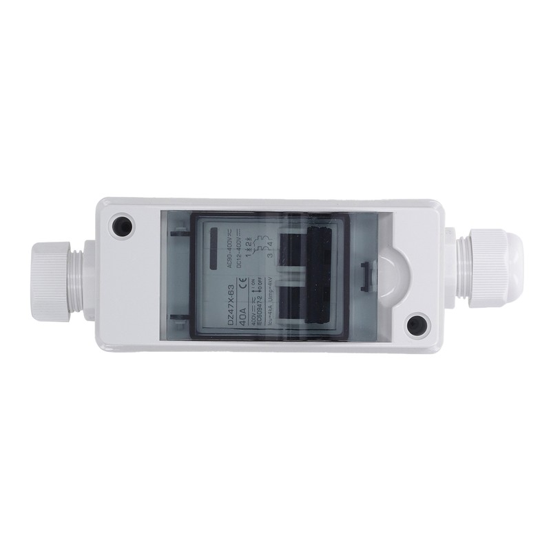 PV Solar Disconnect Switch 2P 40A IP65 Waterproof PA66 Shell