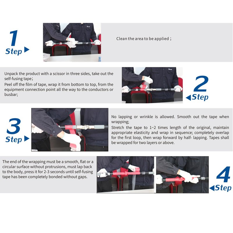 Self‑Fusing Silicone Repair Tape,16.4 ft, Waterproof & Heat‑Resistant Rubber Wrap