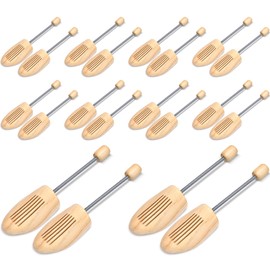 10 Pairs Cedar Shoe Trees for Men Size 9-10, Wooden Shoe Stretcher for Men Women Sneakers Boots, Shoe Widener