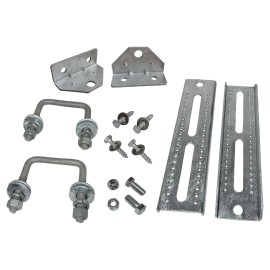 Brickyard (2) 10" Galvanized Swivel Top Bunk Bracket Kit w/ Hardware for Boat Trailer 2x3