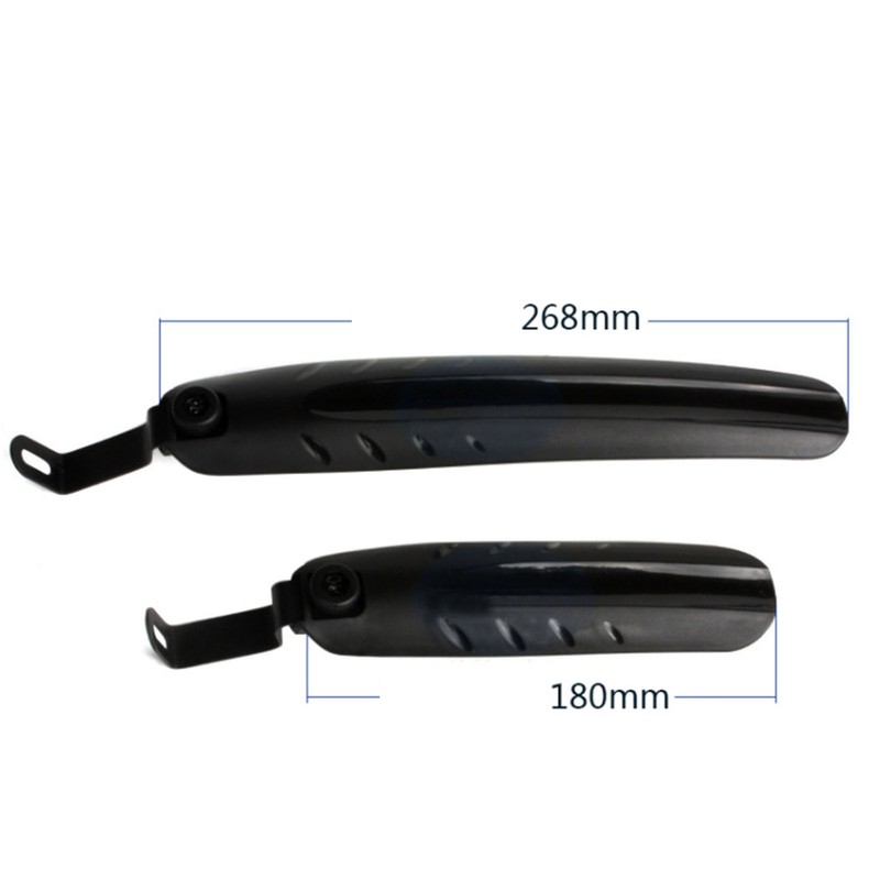 14in Folding Bike Fender Set Plastic Easy To Install Bicycle