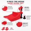 4-Pack Tire Hose Guide Wedges for Car Washing – Portable