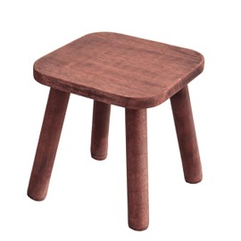 XIHESHIJ Wooden Step Stool Bed Steps for High Beds for Adults Kids Chair Portable with Handles Wipe with Wood Wax Oil Antiskid-Use in The Bathroom Kitchen Portable Bench Size: 9.3" (Rosewood Color)