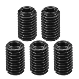 PATIKIL Grade 8.8 Carbon Steel Threaded Repair Insert Nut, 5pcs M8x1.25 Female to M12x1.75 Male Screw Sleeve Inserts Reducing Adapter Reducer 20mm