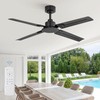 ZMISHIBO 48 Inch Ceiling Fan with Remote No Light, for