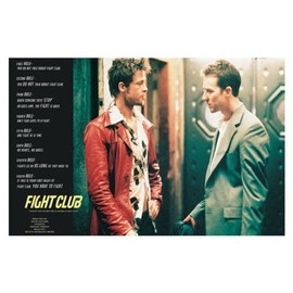 24x36 Poster Print Fight Club Rules